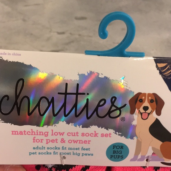 chatties Dog Chatties Matching Sock Set For Pet And Owner For Big